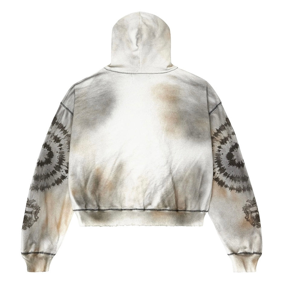 Vale Ash Grey Spiral Zip Hoodie