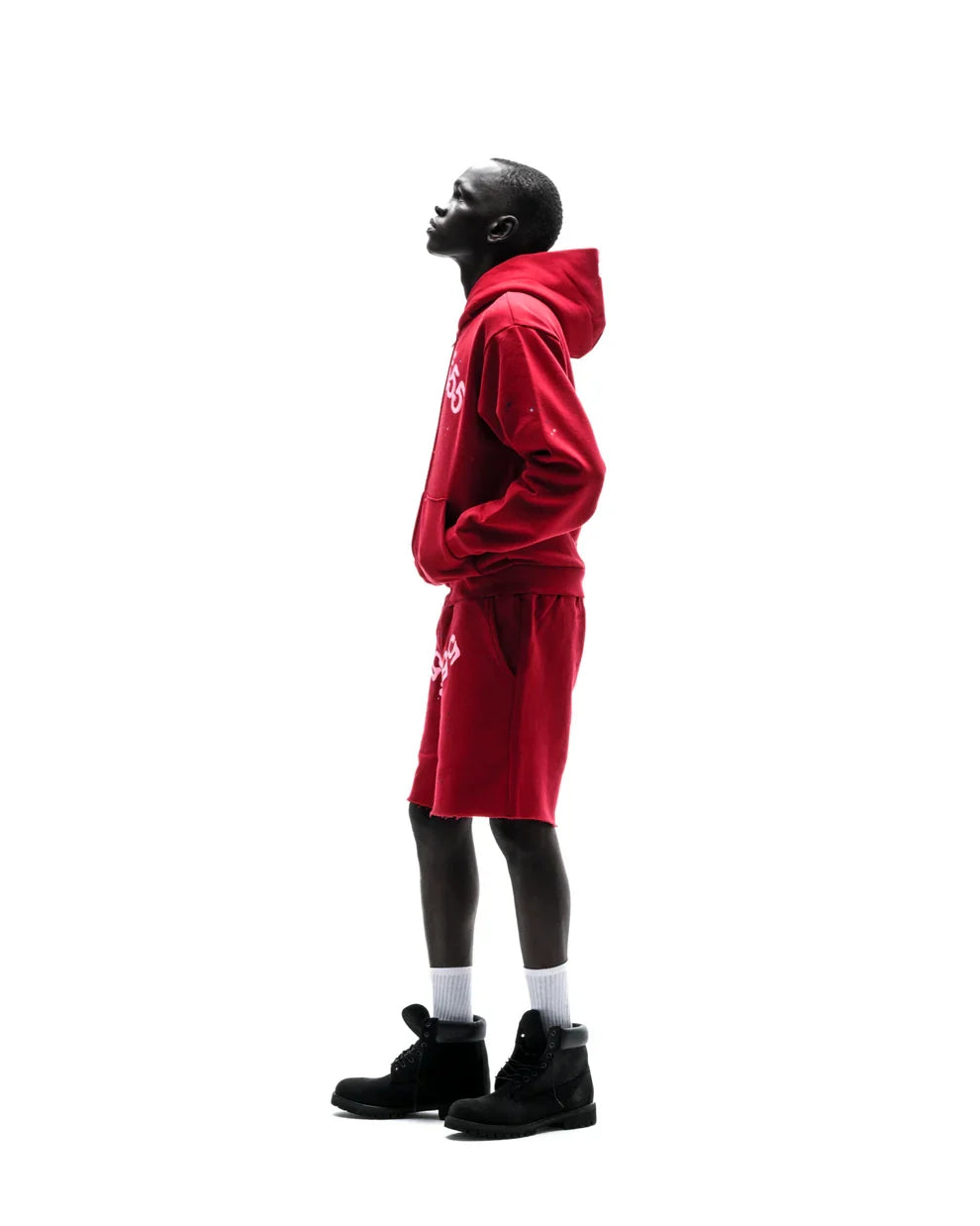 Sp5der Merlot Angel Number Zip Hoodie