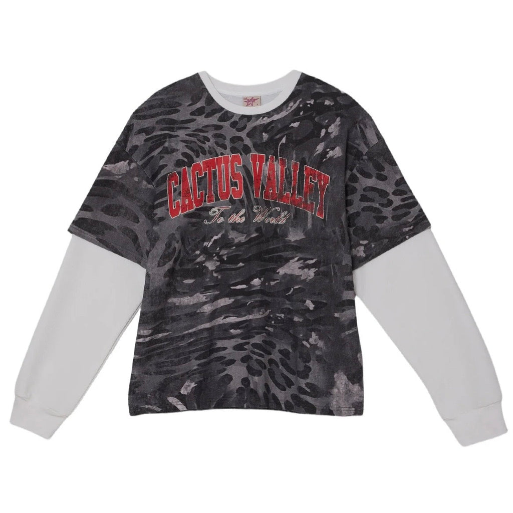 AZVA Cactus Abstract Long Sleeve