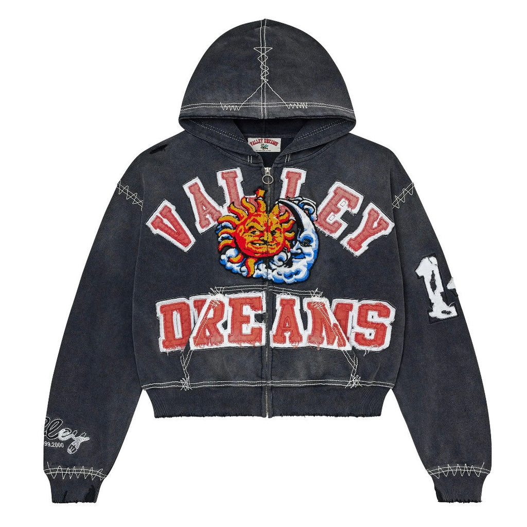Vale Black Sunny Zip Hoodie