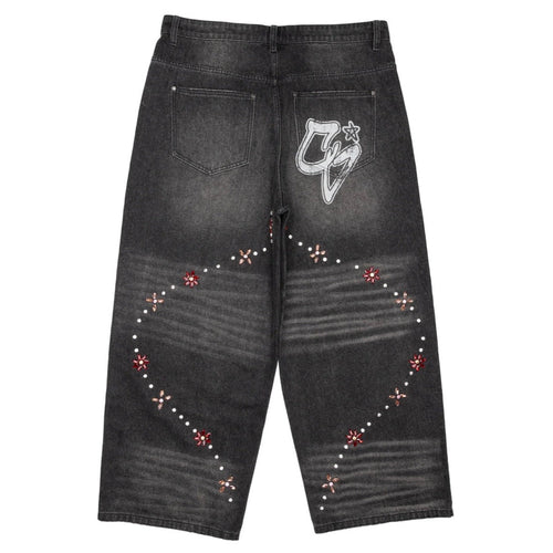 AZVA Flower Crystal Denim — detail view 2