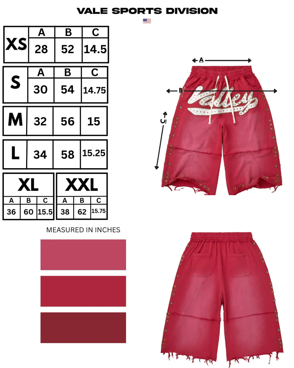 Vale Red Skittle Shorts