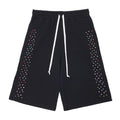 AZVA Black Crystal Cactus Sweat Shorts