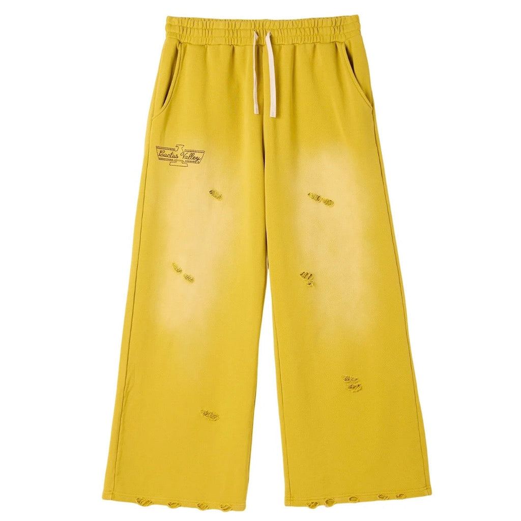 AZVA Yellow Eagle Valley Distressed Sweats