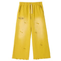 AZVA Yellow Eagle Valley Distressed Sweats