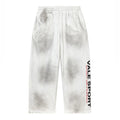 Vale White Staple Sweatpants