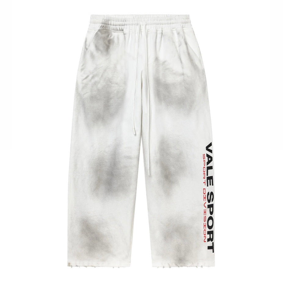 Vale White Staple Sweatpants