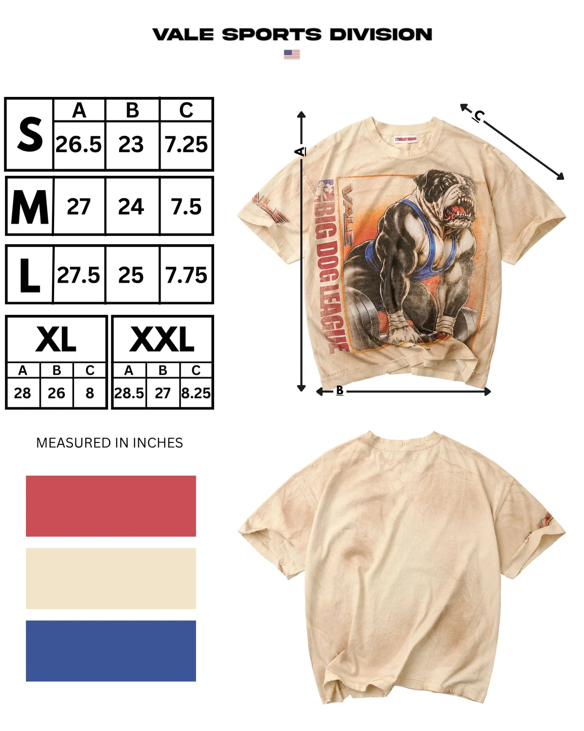 Vale Natural Heavyweight Tee