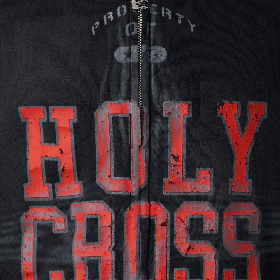 Hellstar Black Holy Cross Zip Up