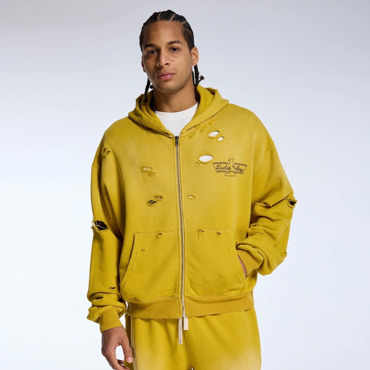AZVA Eagle Valley Distressed Hoodie