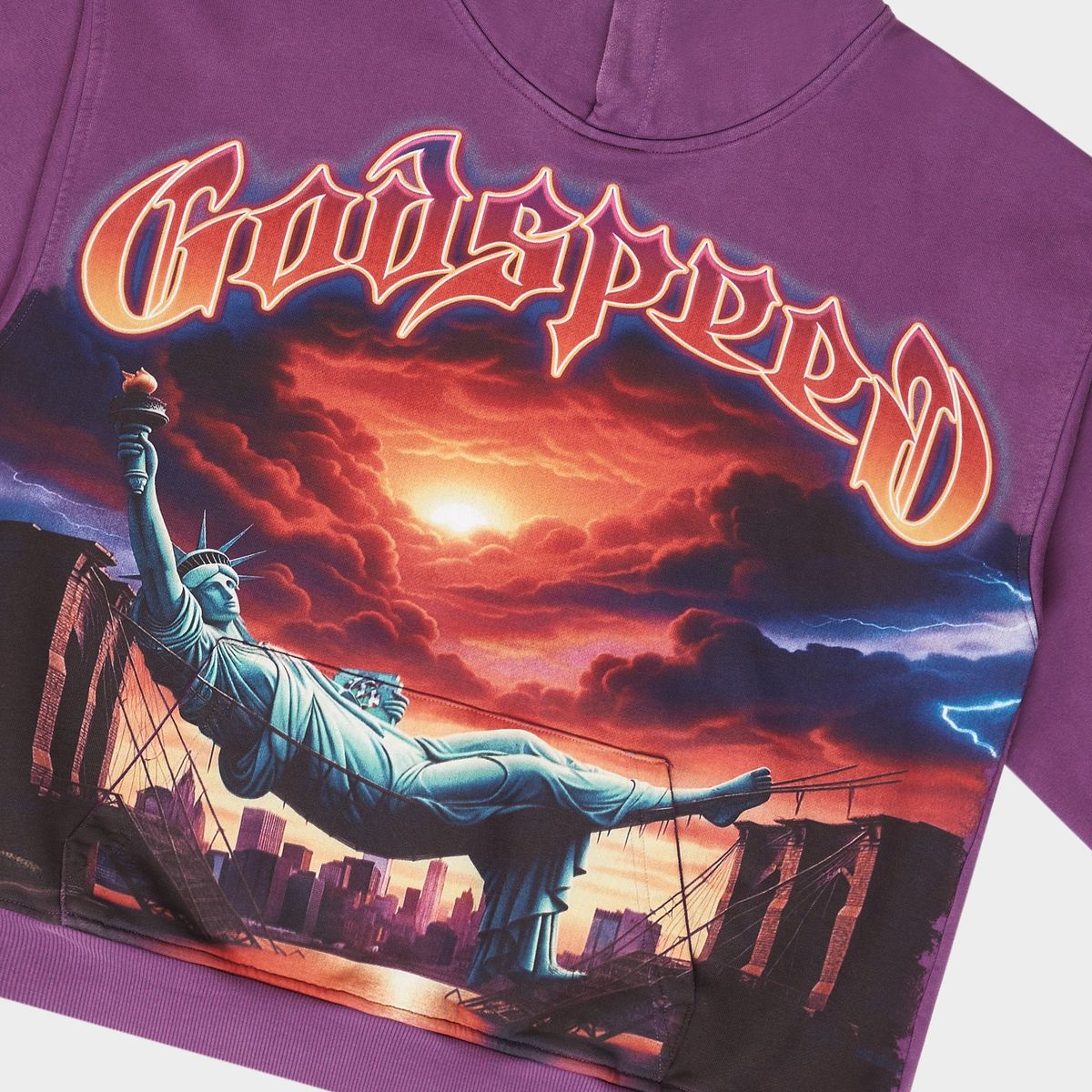 Godspeed Grape Burnt Bridges Hoodie