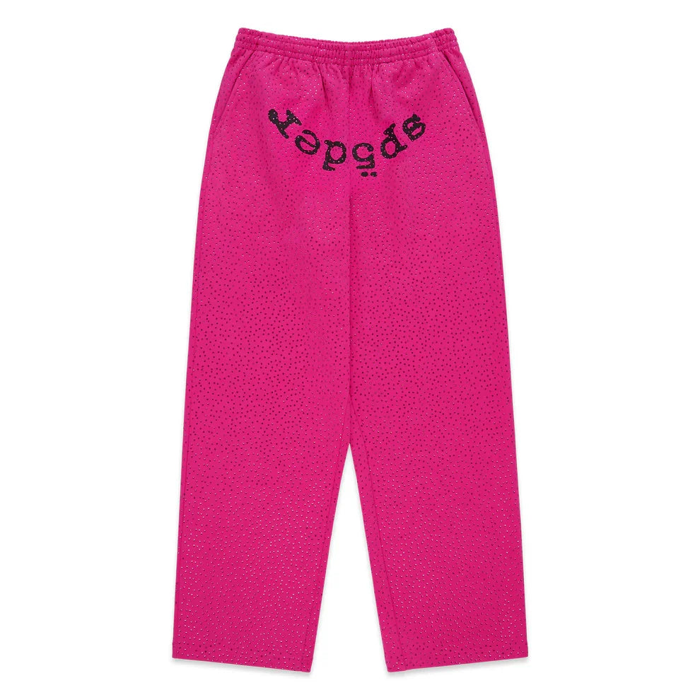 Sp5der Pink Vvs Sweatpants