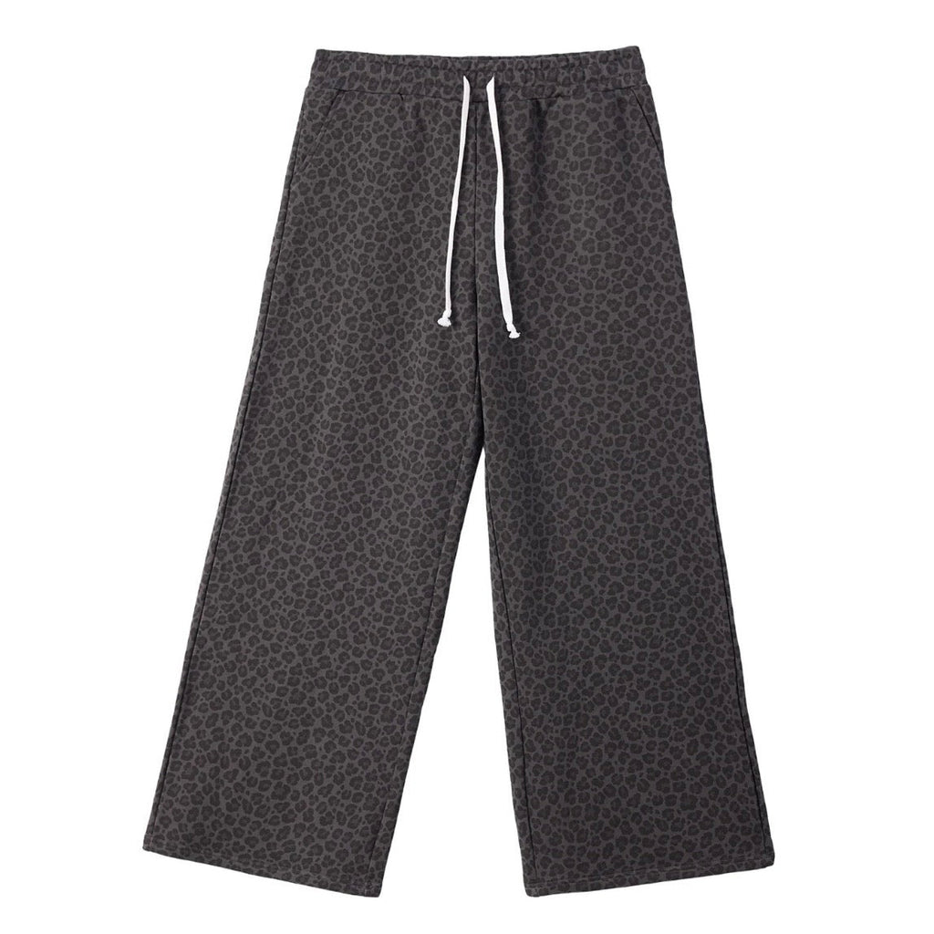 AZVA Black Leopard Art Sweat Pants