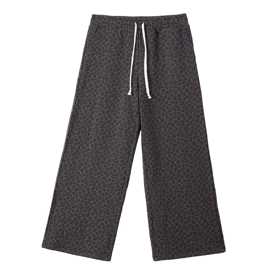 AZVA Black Leopard Art Sweat Pants