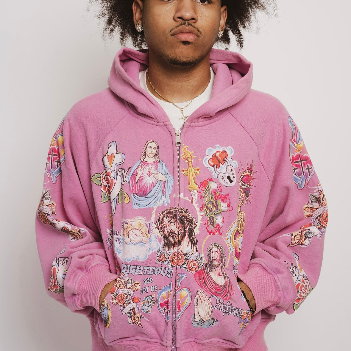 We Are Righteous Purple Risen King Zip Hoodie