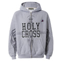 Hellstar Heather Grey Holy Cross Zip Up