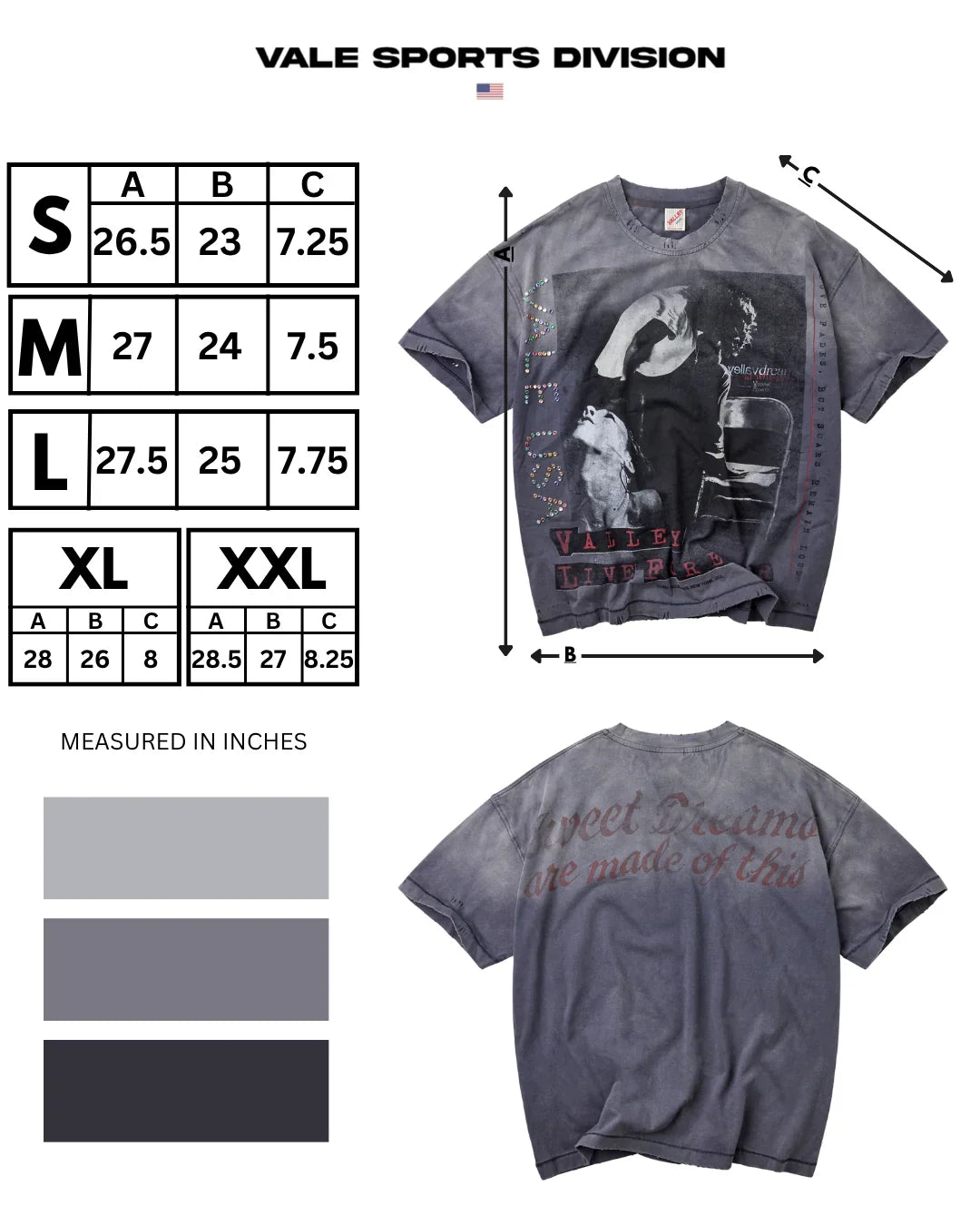 Vale Grey Solo Tee
