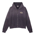 AZVA Vintage Black Crystal Cactus Zip Hoodie