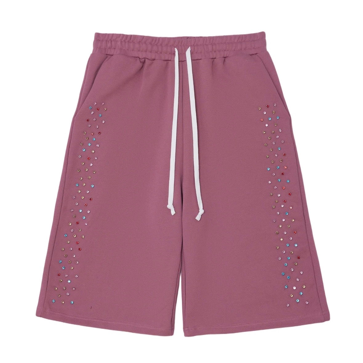 AZVA Raspberry Crystal Cactus Sweat Shorts