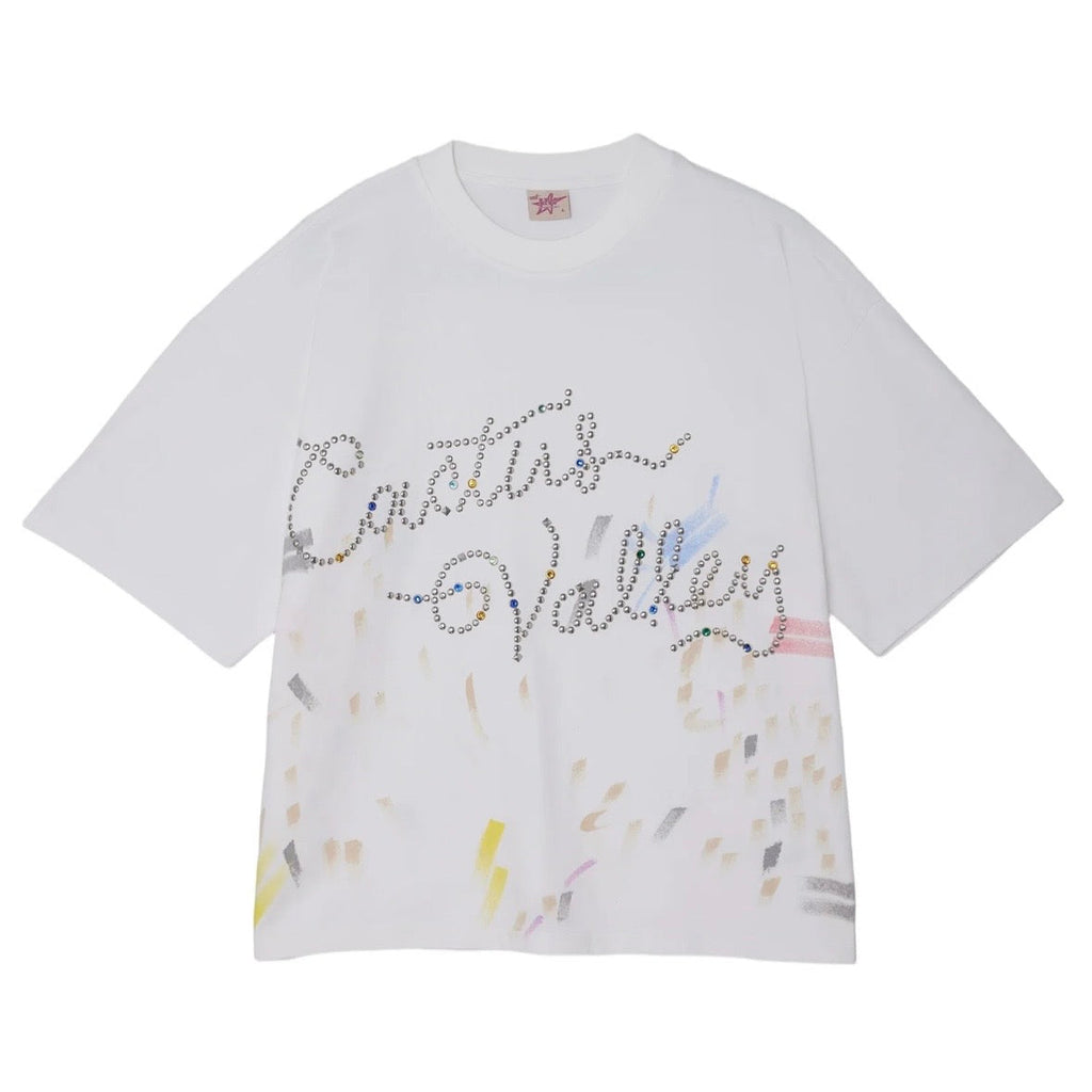 AZVA White Splatter Tee