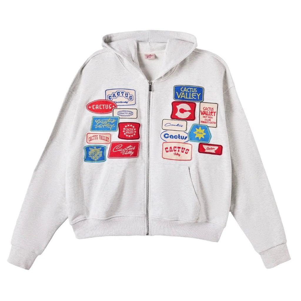 AZVA Grey Roadside Zip Hoodie