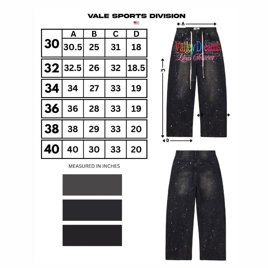 Vale Black Ice Cream Denim