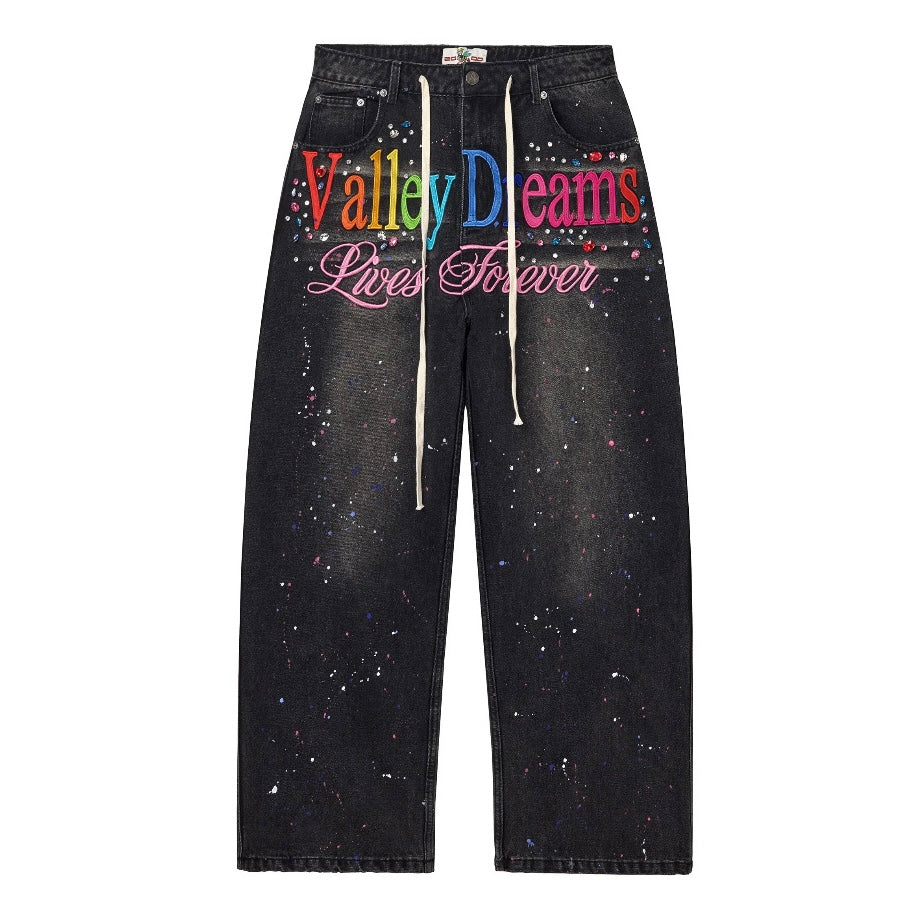 Vale Black Ice Cream Denim