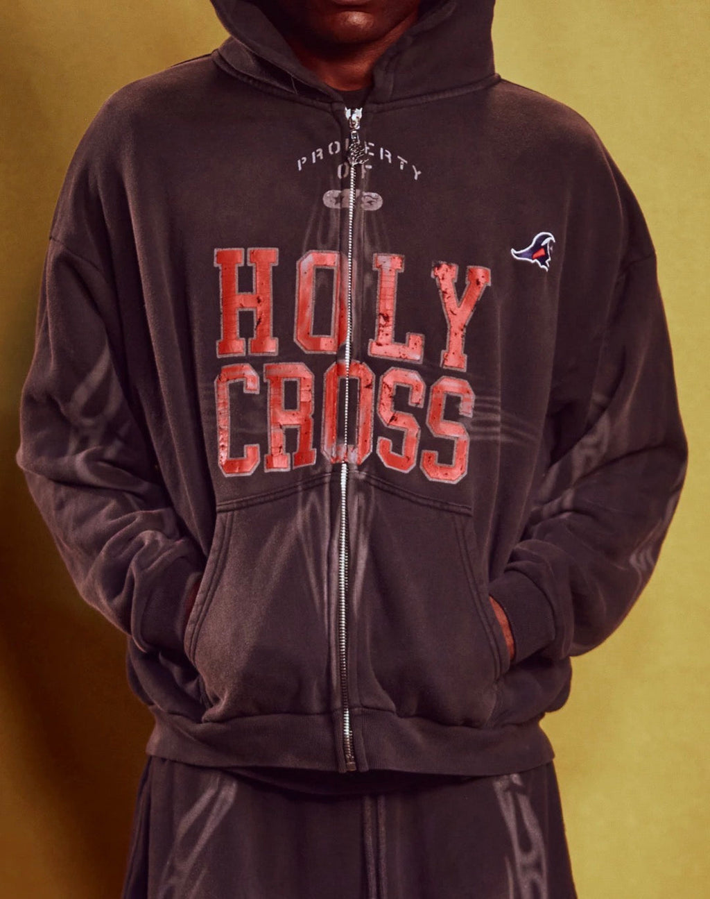 Hellstar Black Holy Cross Zip Up