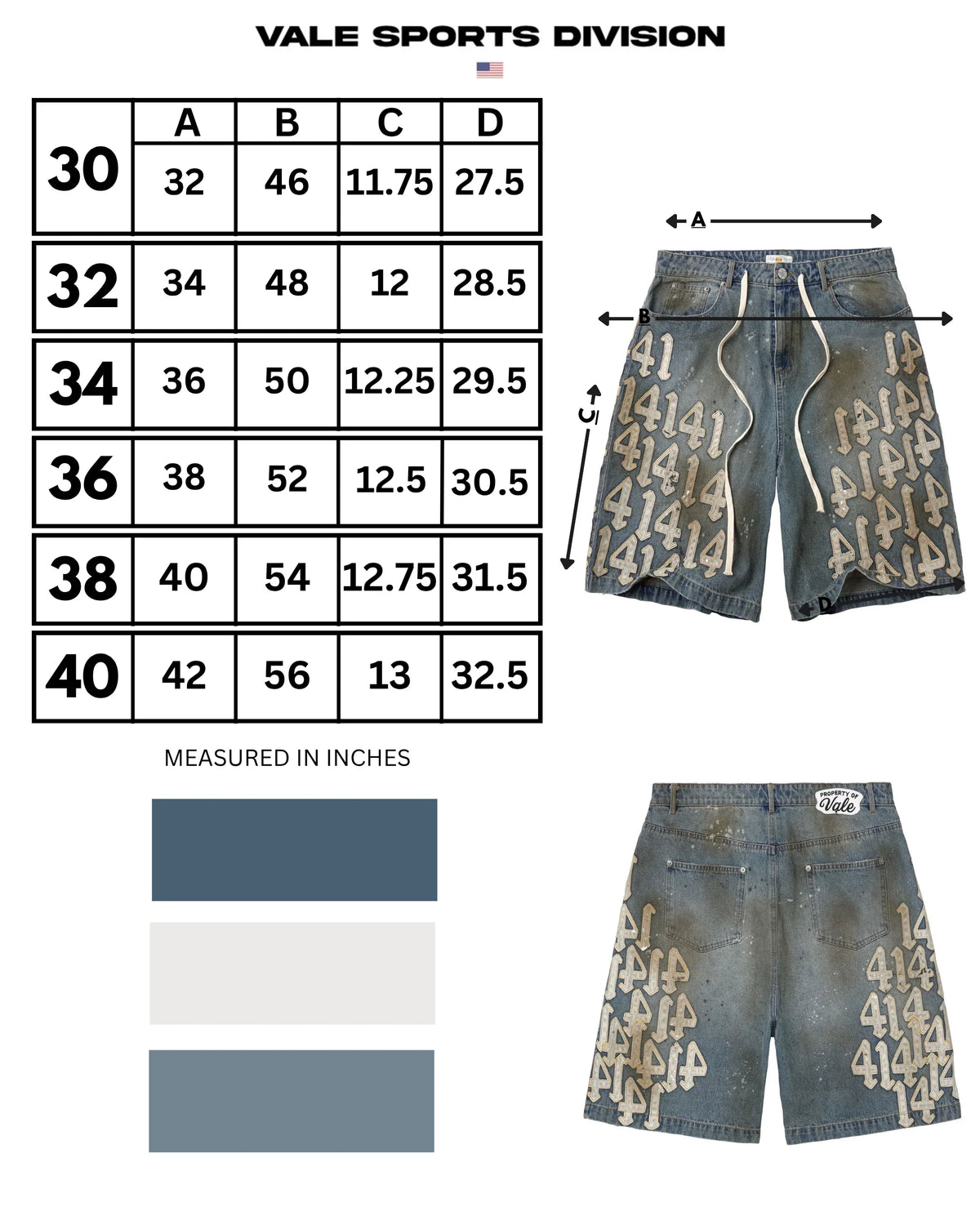 Vale White Charm Jorts