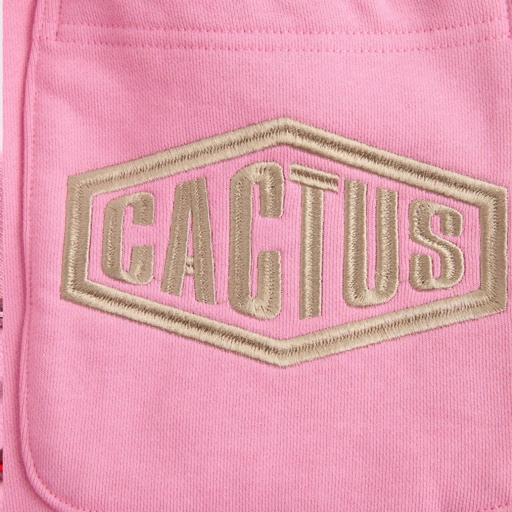 AZVA Pink Crystal Cactus Sweat Shorts
