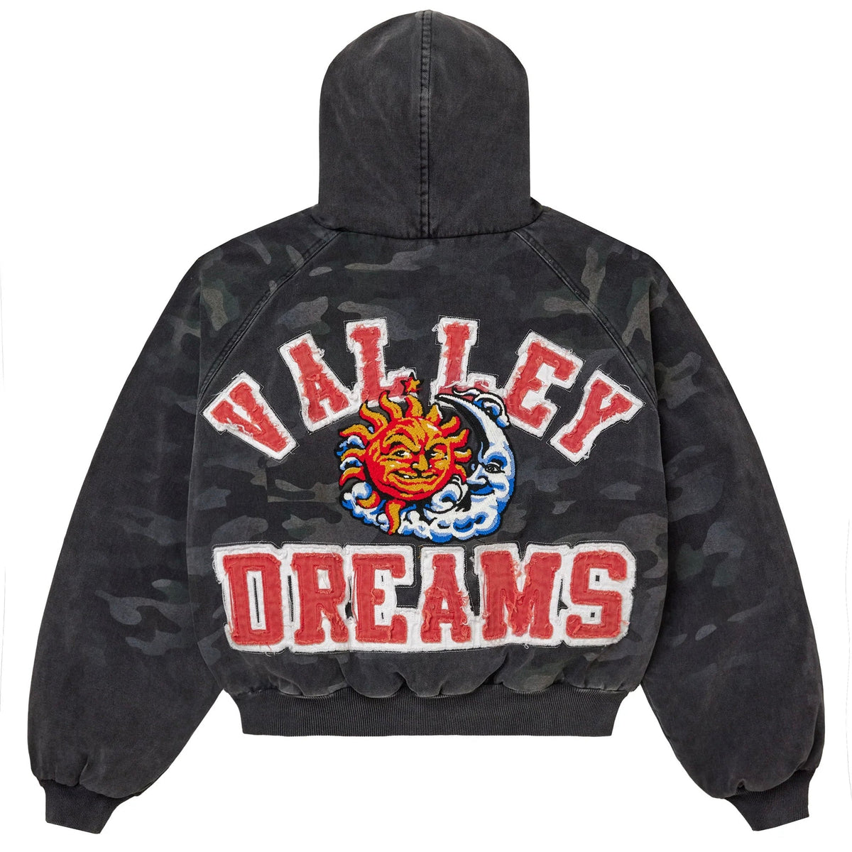 Vale VSX Camo Hooded Bomber Jacket