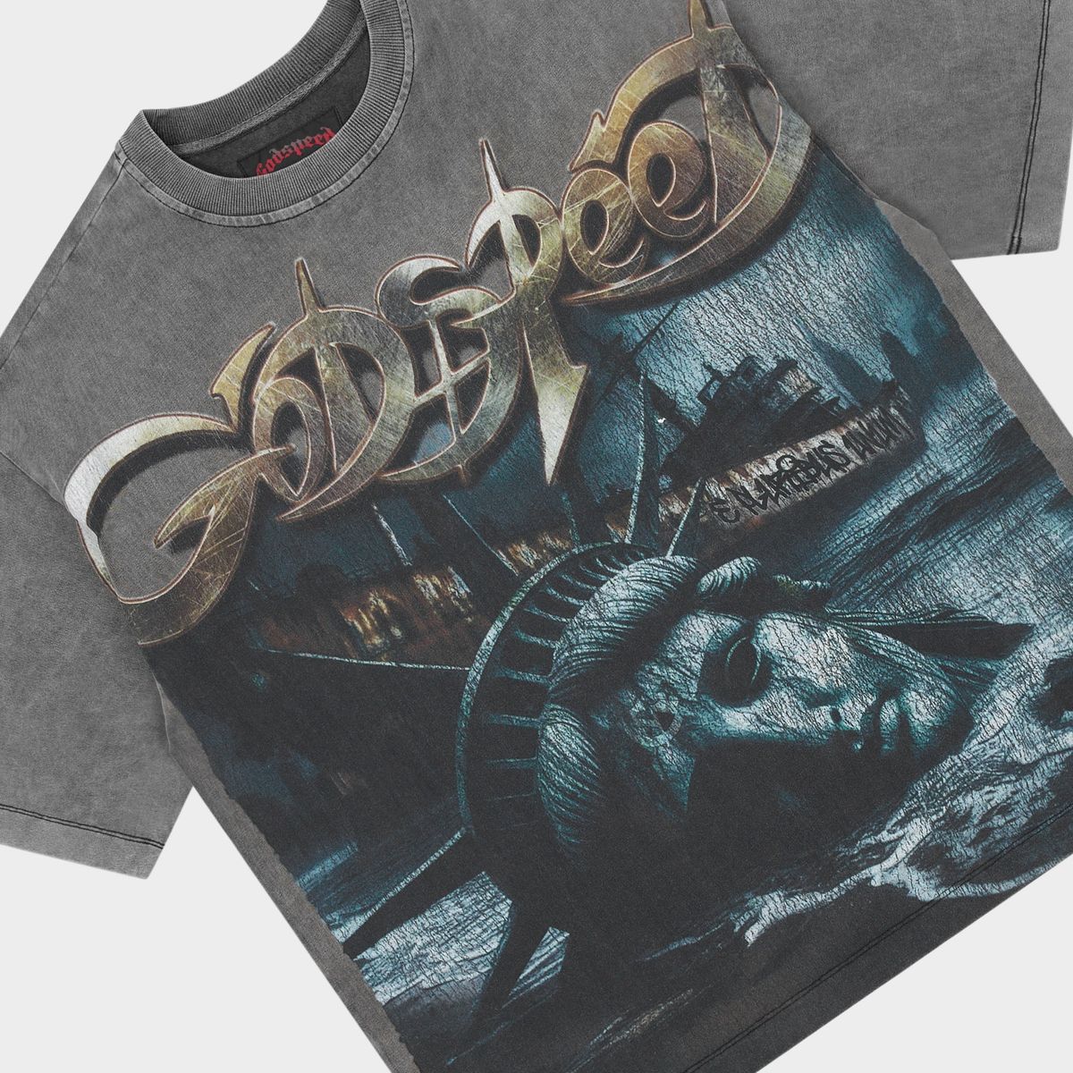 Godspeed Grey Liberty Ruins Tee