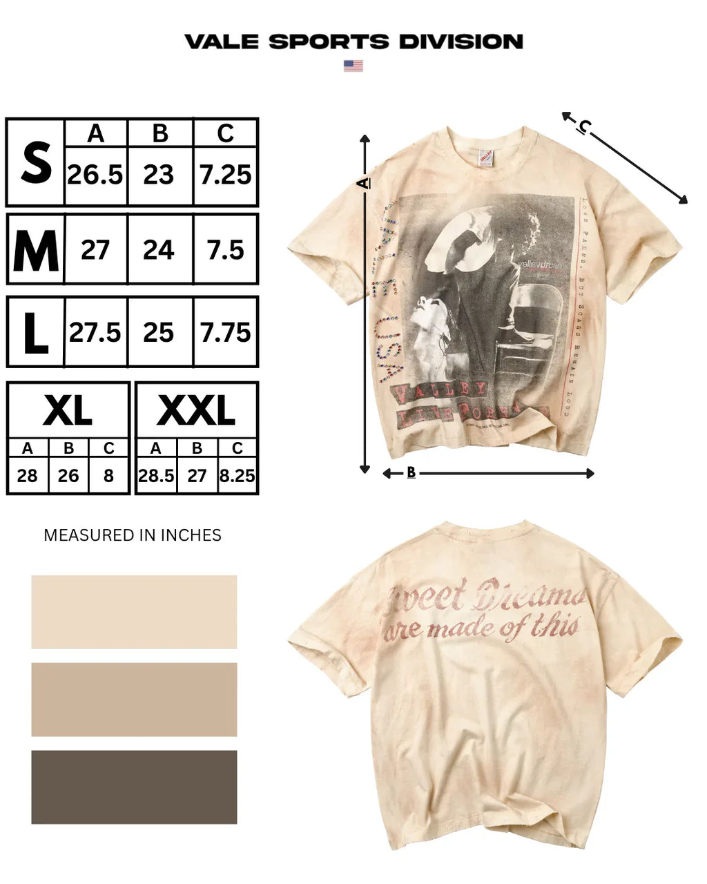 Vale Natural Solo Tee