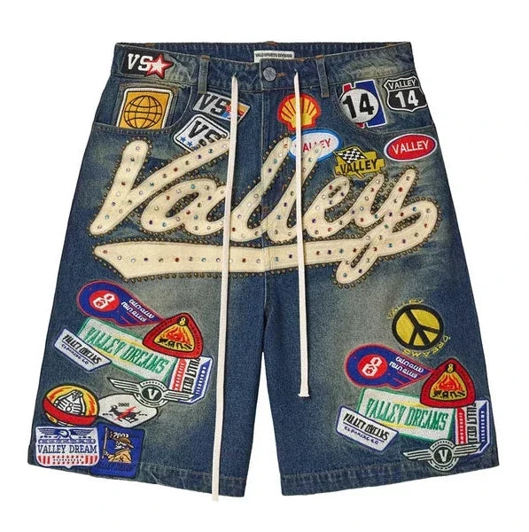 Vale Blue 1980s Jorts