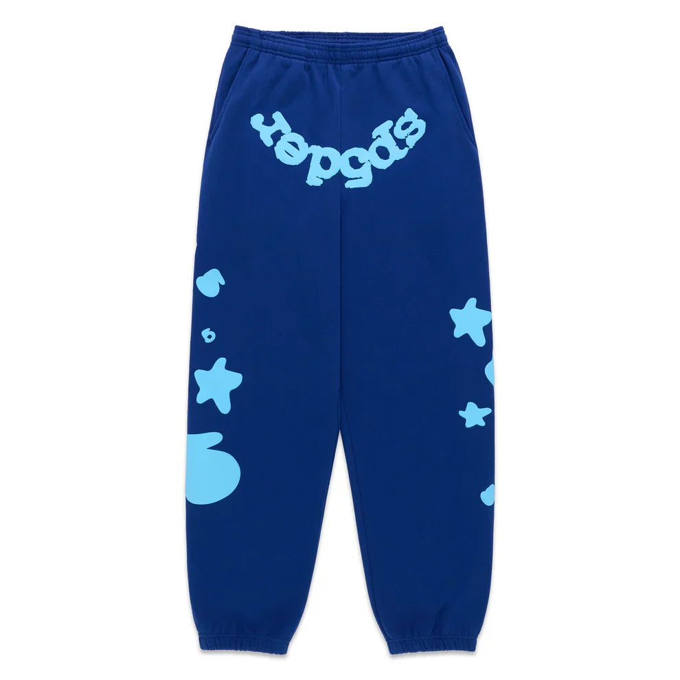 Sp5der Navy Beluga Sweatpants