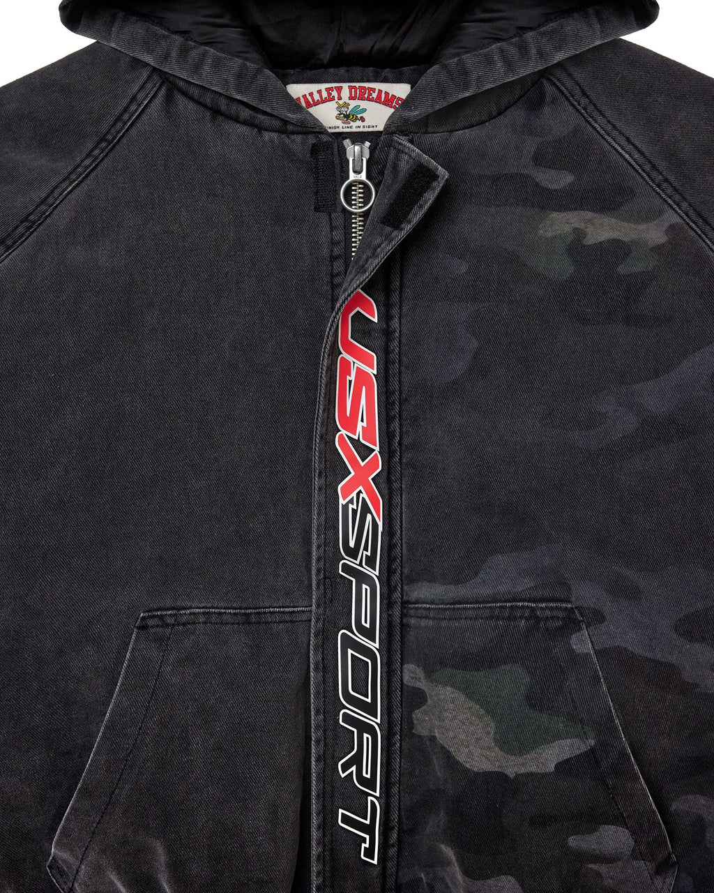 Vale VSX Camo Hooded Bomber Jacket