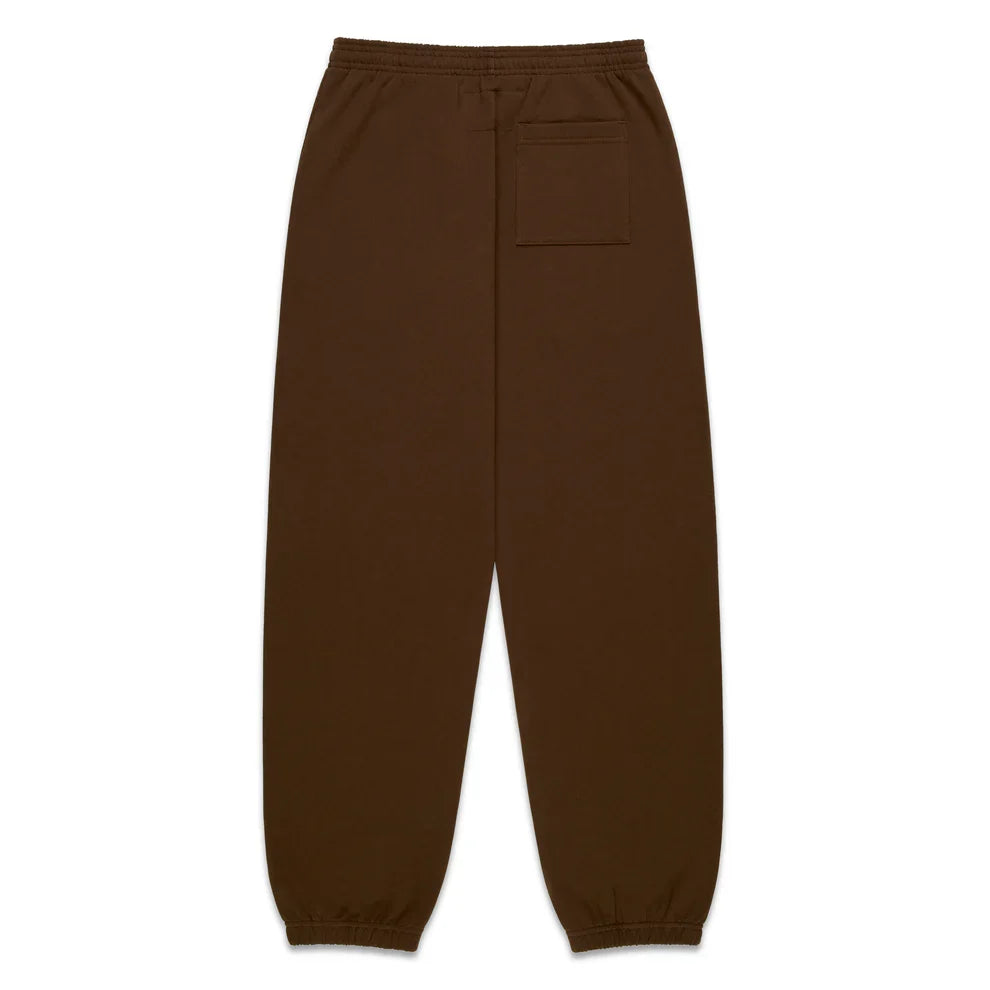 Sp5der Brown Rhinestone Og Web Sweatpants