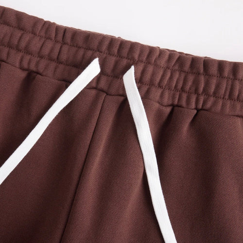 AZVA Brown Crystal Cactus Sweat Shorts