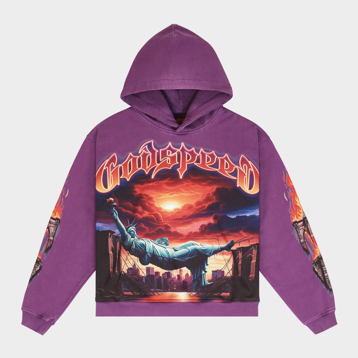 Godspeed Grape Burnt Bridges Hoodie