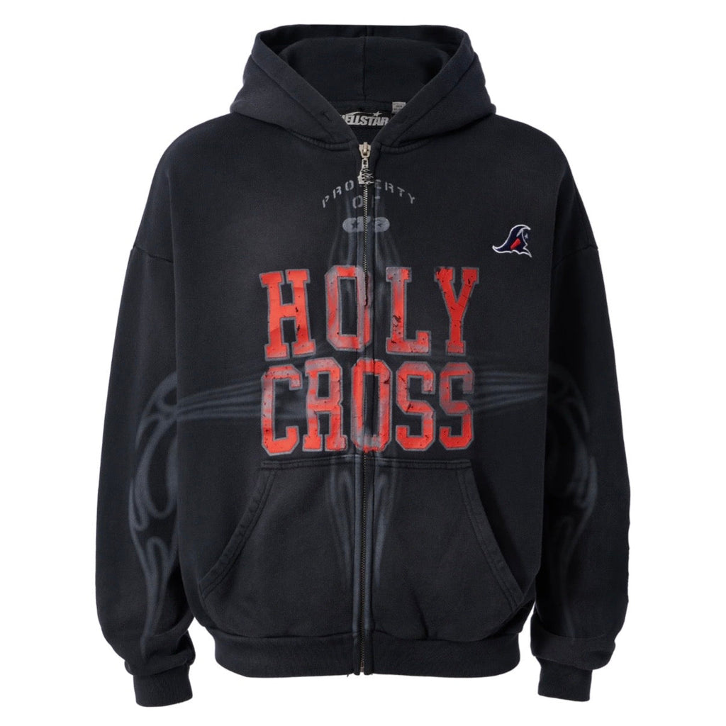 Hellstar Black Holy Cross Zip Up