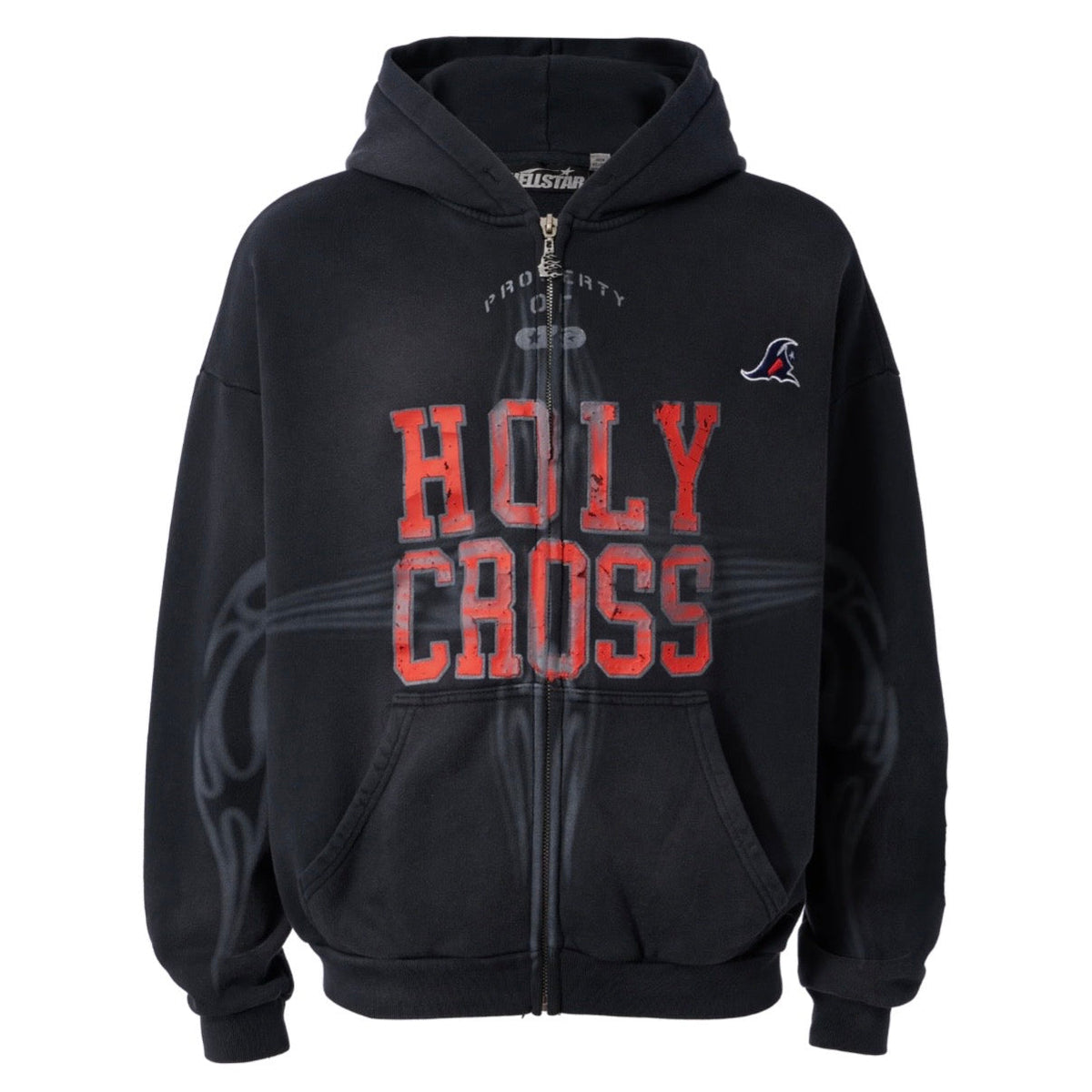 Hellstar Black Holy Cross Zip Up