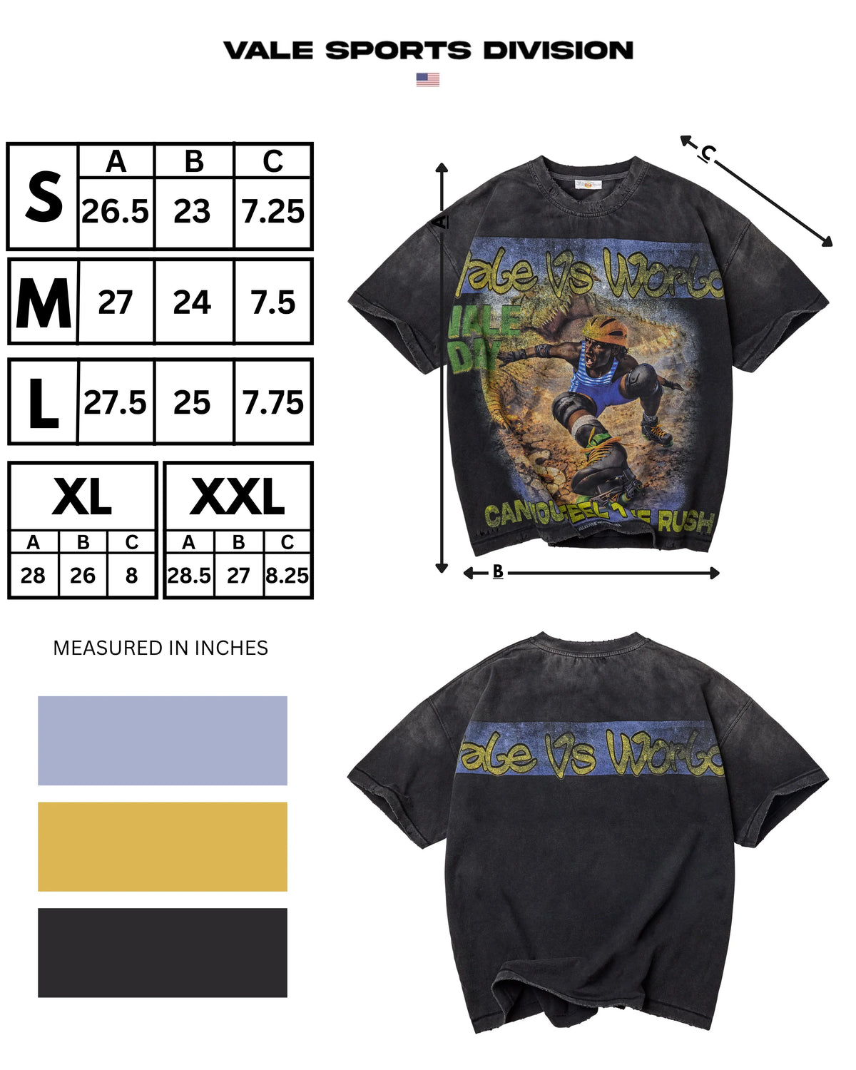 Vale Black Rush Tee