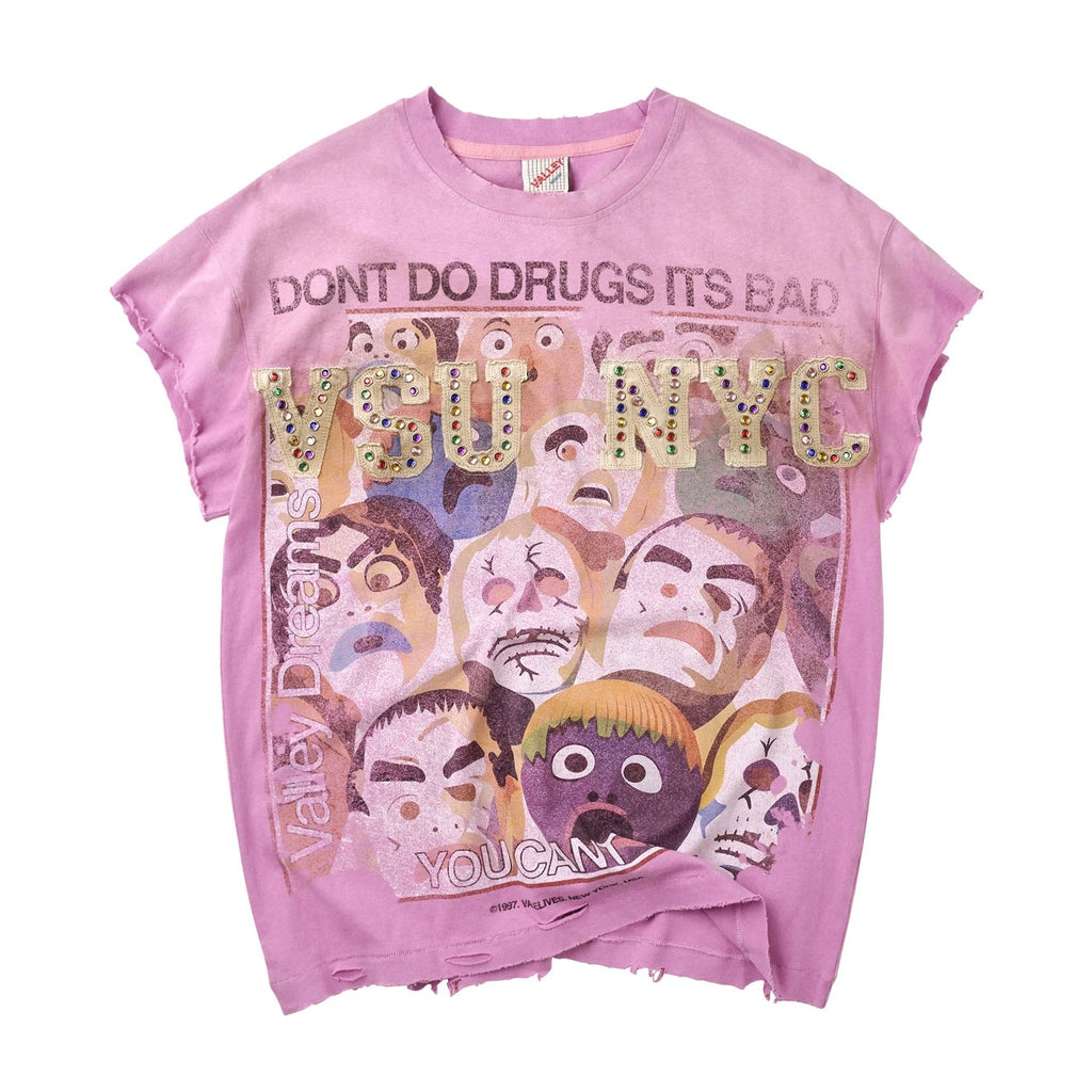 Vale Pink No Drugs Tank