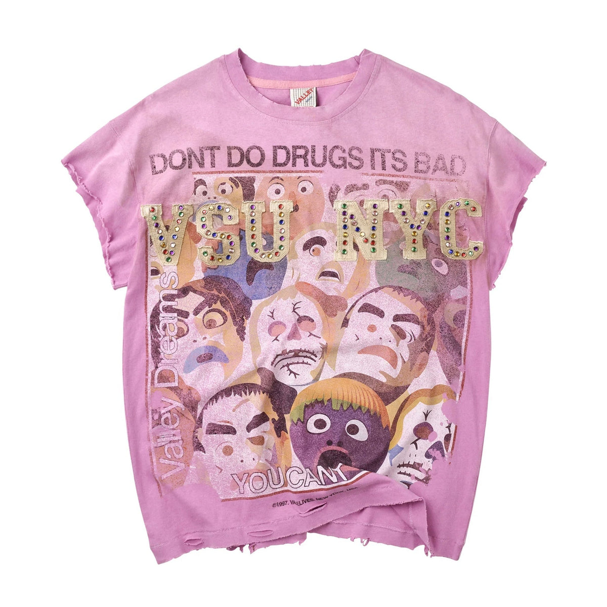 Vale Pink No Drugs Tank