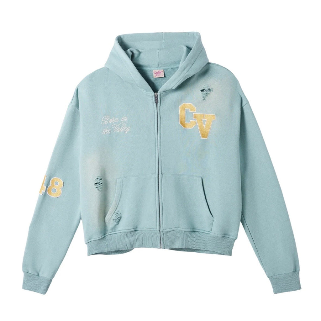 AZVA Mint Green Top Dog Zip Hoodie