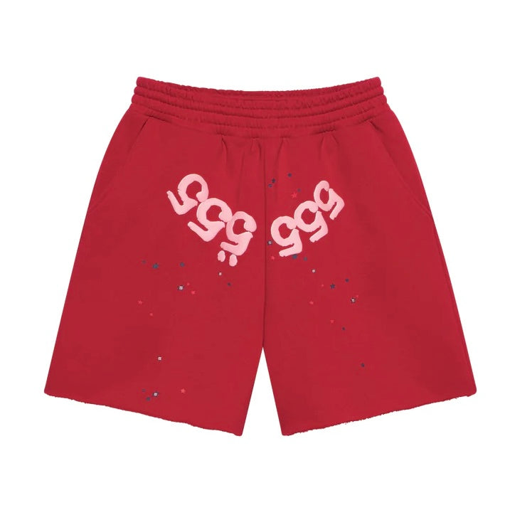 Sp5der Merlot Angel Number Shorts