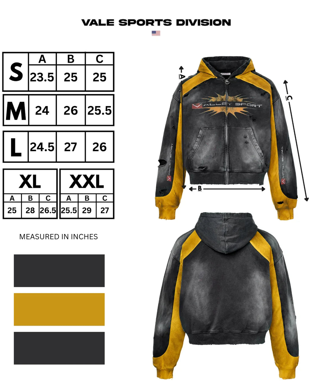 Vale Khalifa Zip Hoodie