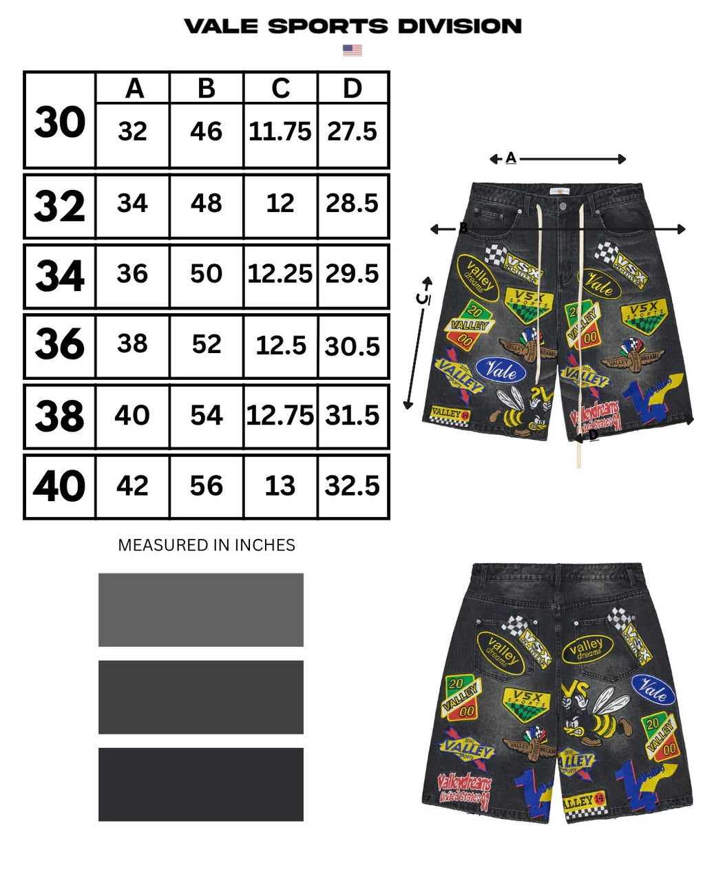 Vale Black Passport Jorts