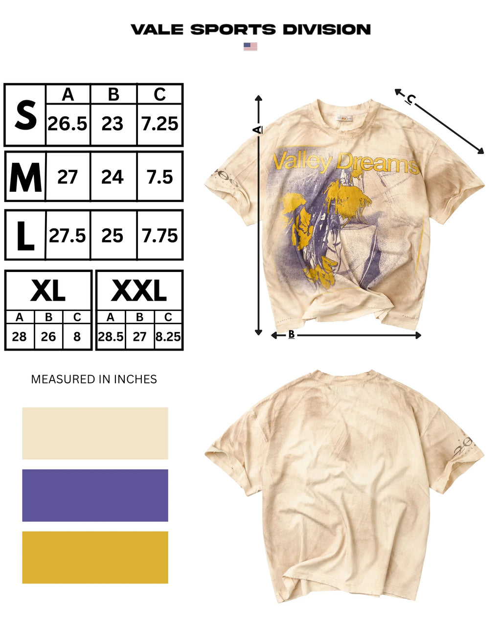 Vale Cream Sunrise Tee