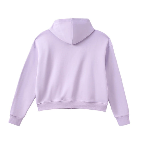 AZVA Lavender Crystal Cactus Zip Hoodie — detail view 2